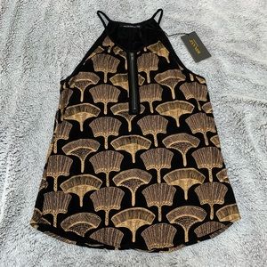 Manaola Kaiulani Top in Black/Gold